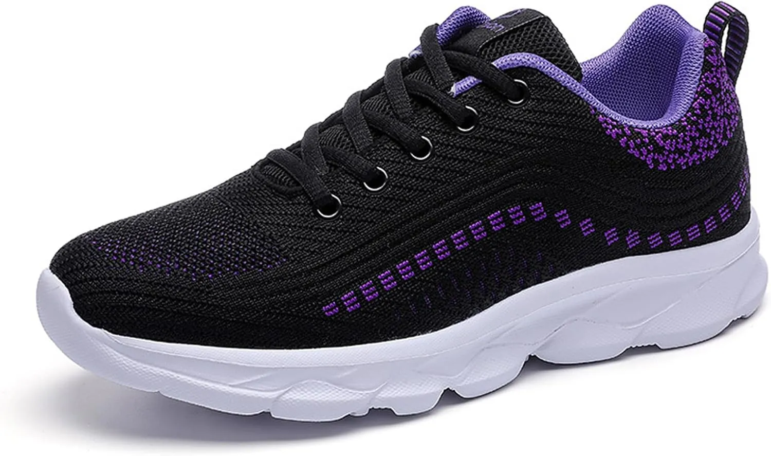 Women's Mesh Lace up Lightweight Running Sneakers Comfortable Breathable Non-Slip Soft Sole Casual Walking Sports Shoes Work Gym Trekking Tennis Sneakers