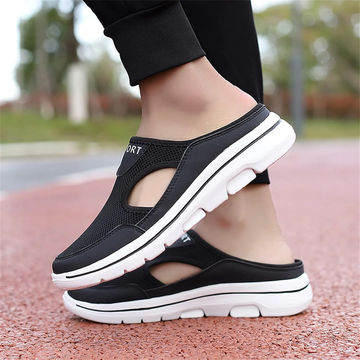 Women's Mules & Clogs Orthopedic Slip On Shoes for Women Men Lightweight Open Back Shoes Comfort Walking Shoes Breathable Slippers Closed Toe Slides
