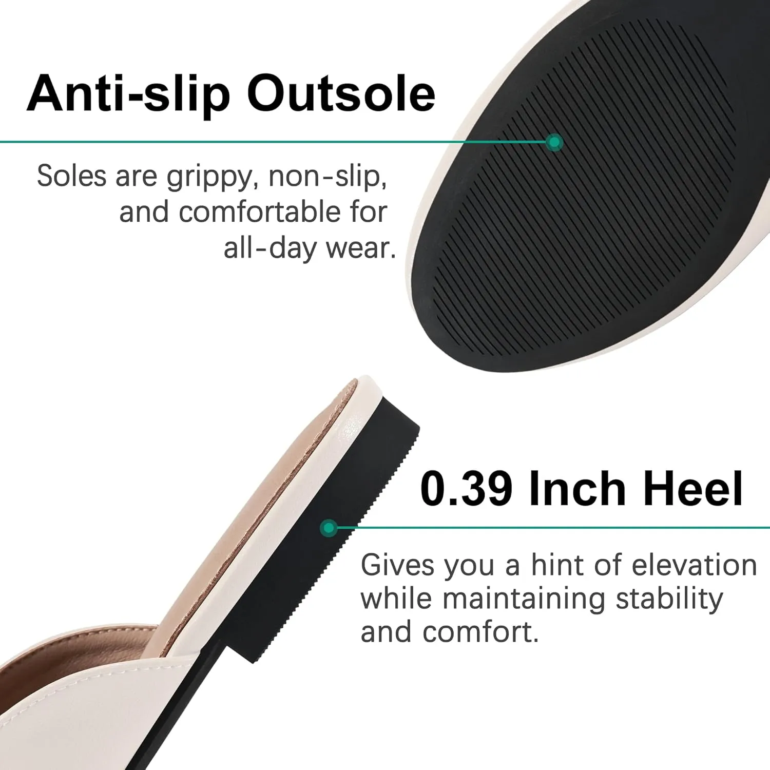 Womens Mules Work Shoes: Comfortable Dress Slip On 2025 Flats for Indoor Outdoor Walking