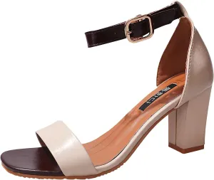 Women's Open Toe Ankle Strap Block Chunky Low Heeled Sandal Comfortable Office Pump Shoes
