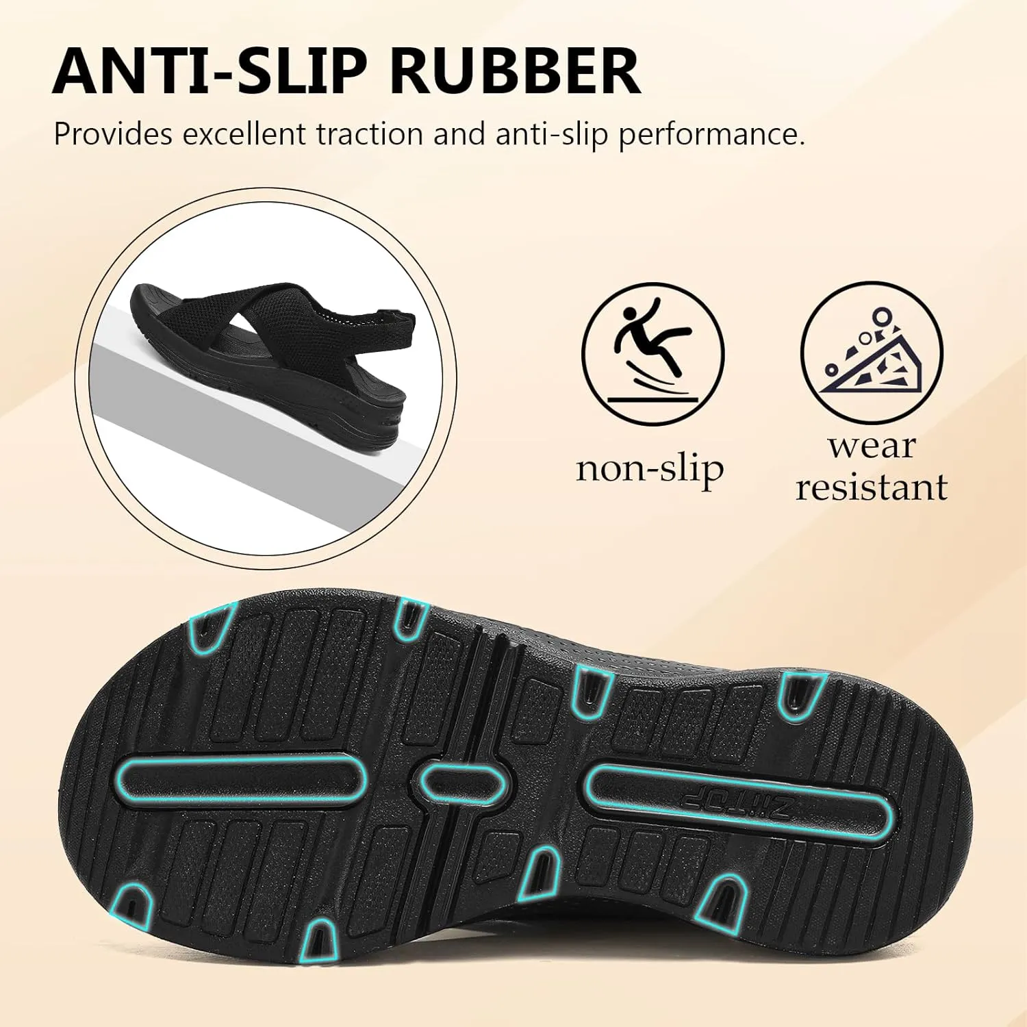 Womens Orthopedic Sandals Ladies Recovery Sport Outdoor Adjustable Strap Sandals with Comfortable Plantar Fasciitis Arch Support