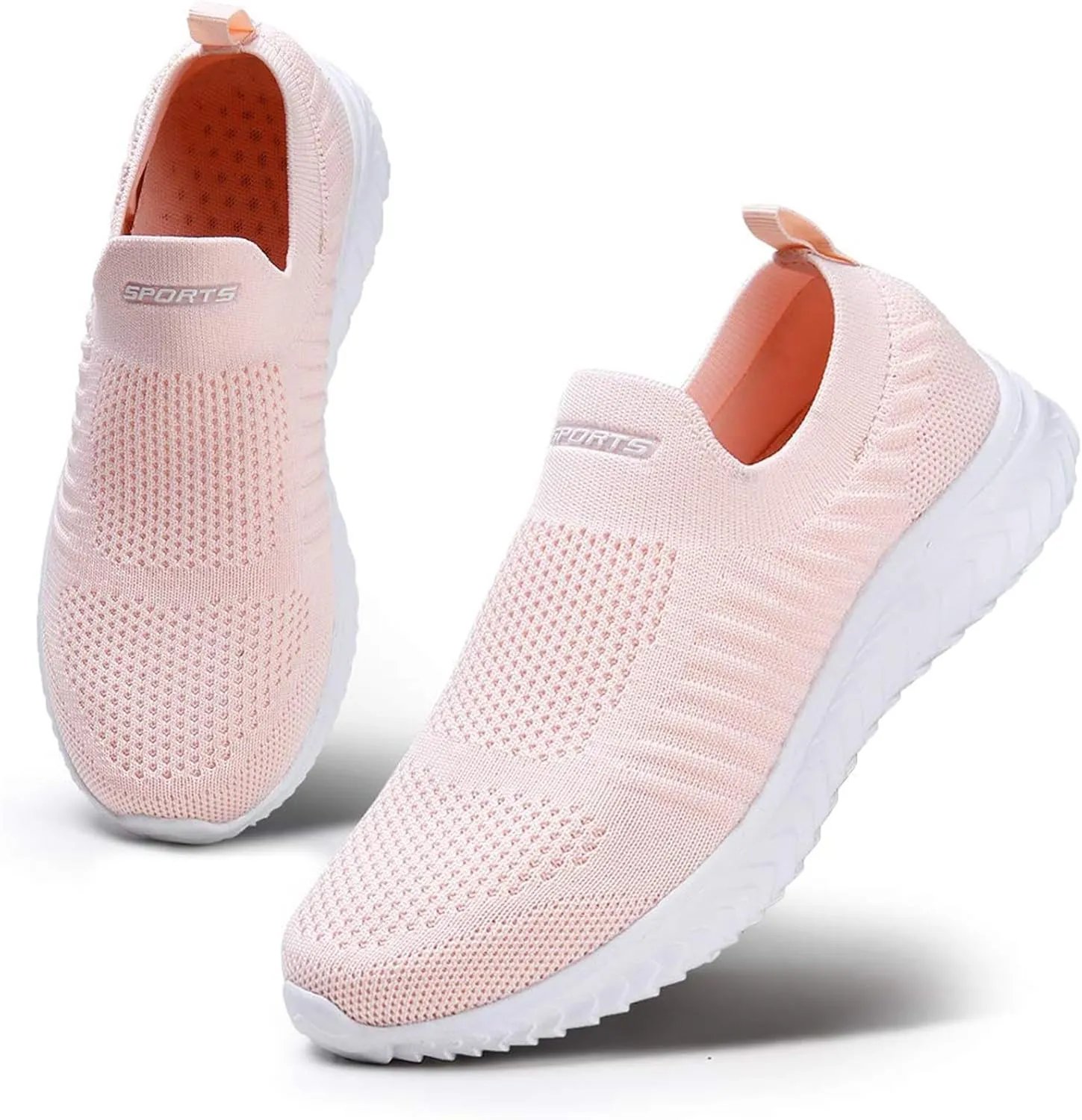 Womens Orthopedic Walking Loafers Slip On Sneakers with Arch Support Comfortable Casual Shoes Plantar Fasciitis Relief Foot Heel Pain Diabetic Feet