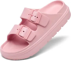 Women's Platform & Wedge Sandals with Arch Support for Woman Slides Comfort Lightweight Outdoor Slippers Ultra Cushion