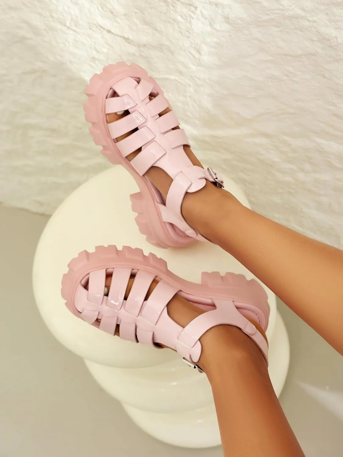 Women's Platform Sandals Wide Chunky Sandals Lug Sole Fisherman Summer Sandals