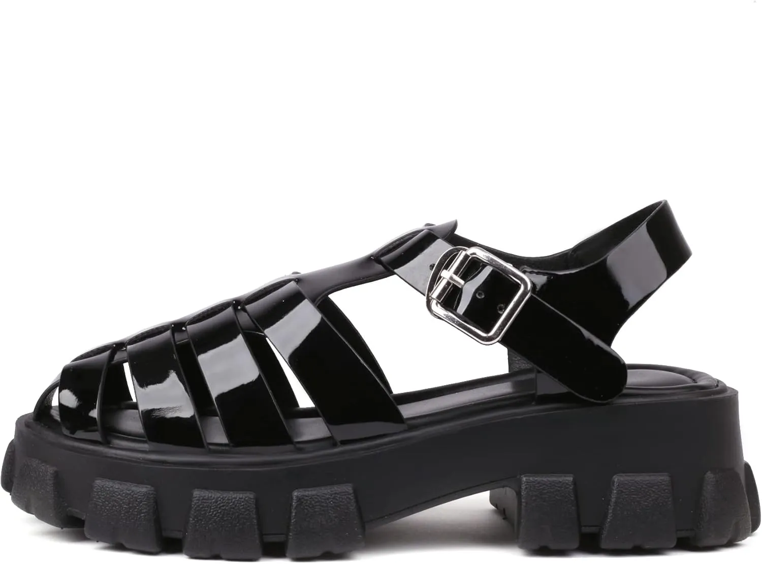 Women's Platform Sandals Wide Chunky Sandals Lug Sole Fisherman Summer Sandals