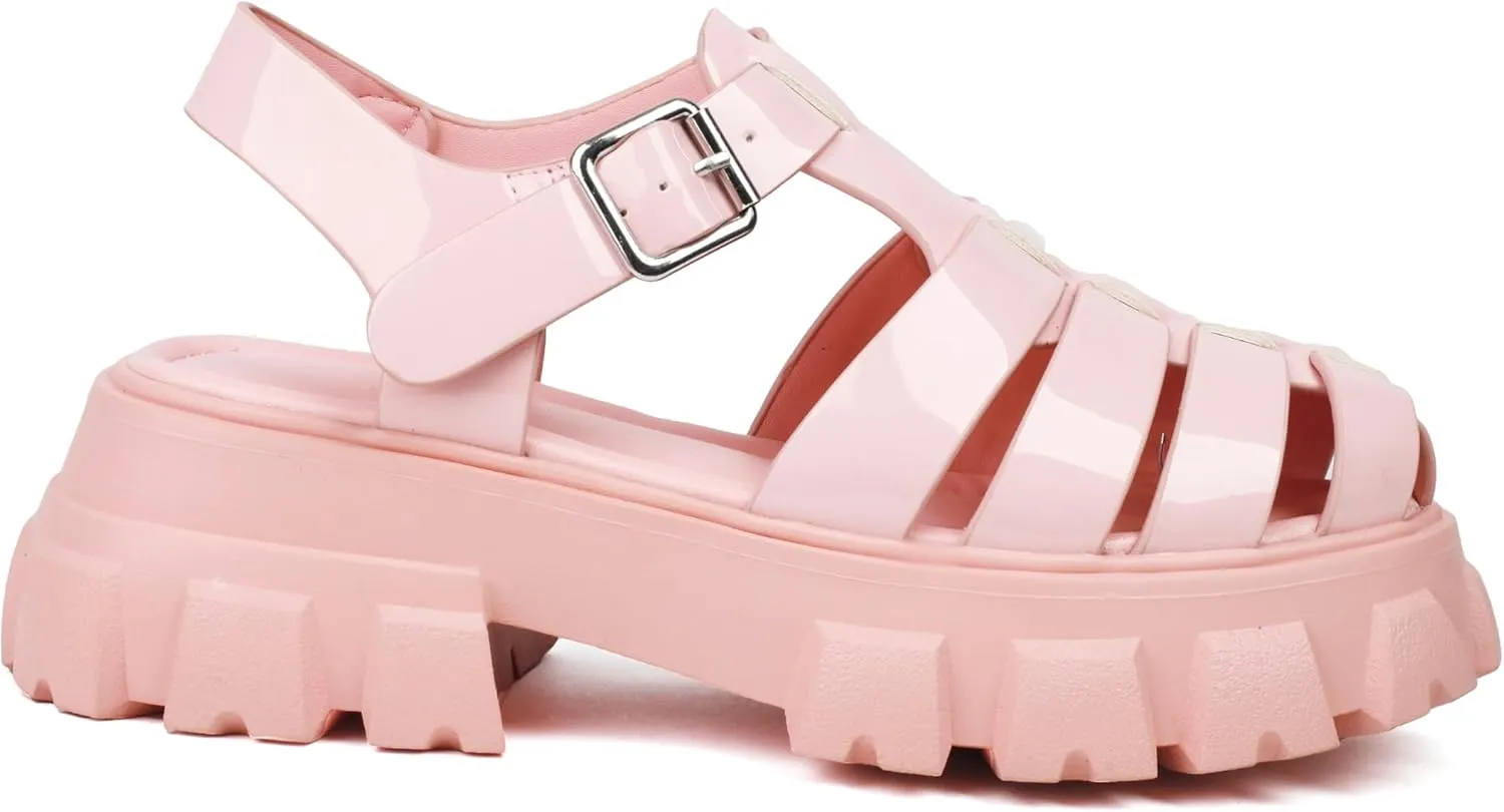 Women's Platform Sandals Wide Chunky Sandals Lug Sole Fisherman Summer Sandals