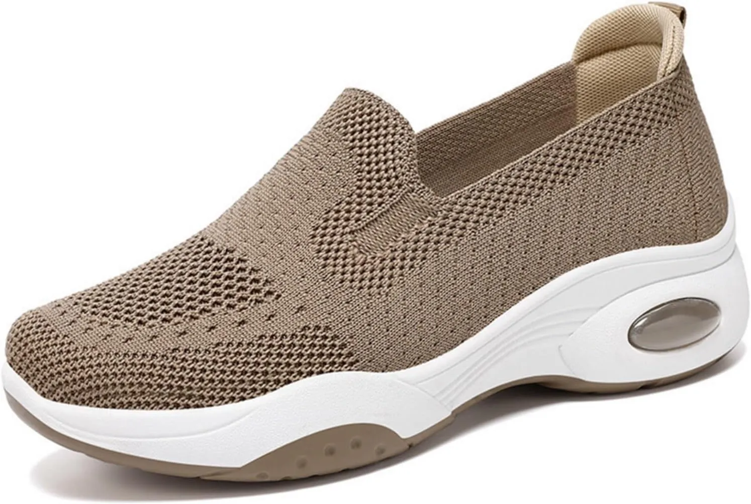 Women's Platform Shoes Flying Weaving Slip On Sneakers Lightweight Comfortable Loafers for Women Casual Breathable Outdoor Walking Shoes
