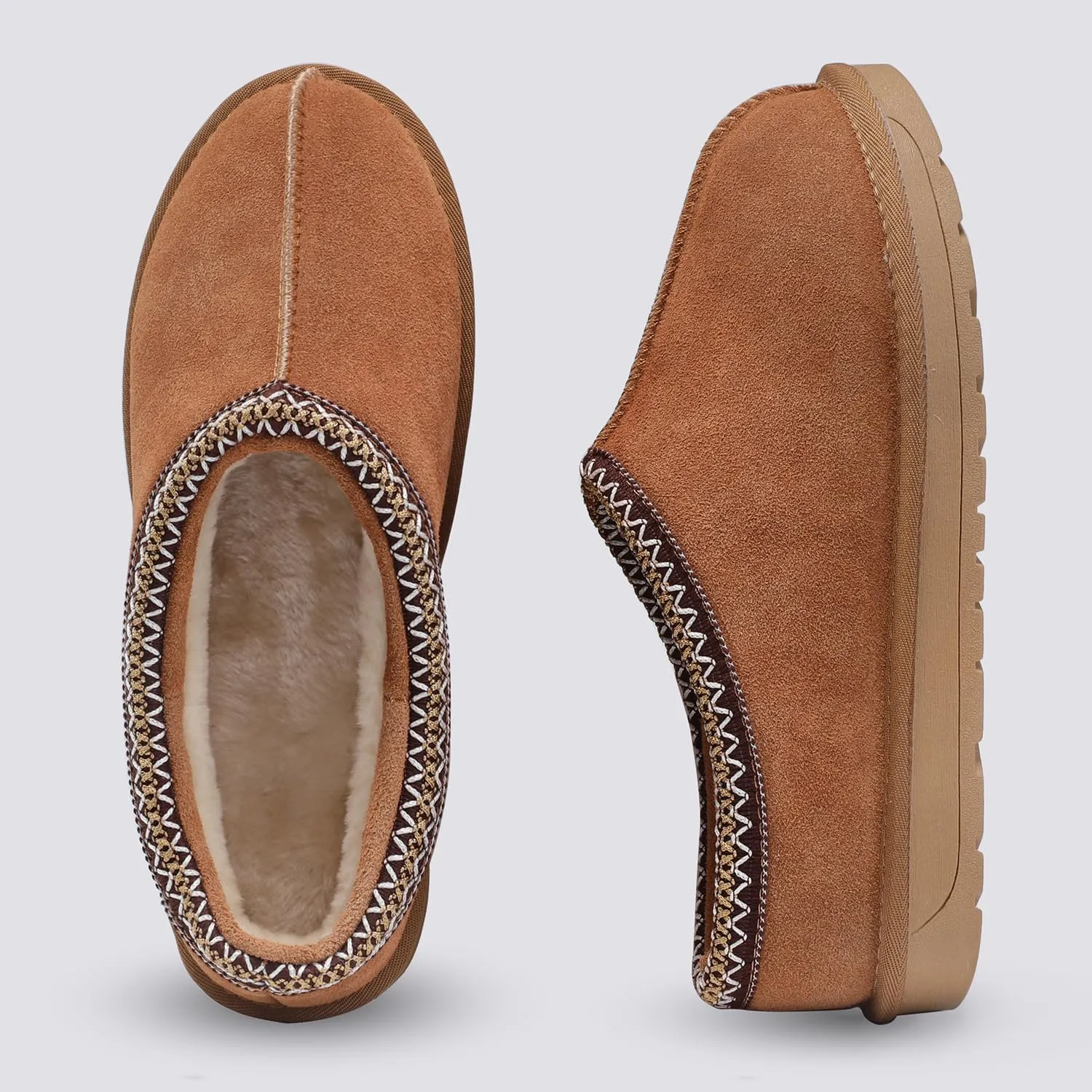 Women's Platform Slippers Women Mini Boots Short Ankle Boot Fur Fleece Lined Slipper for Women Platform Slippers