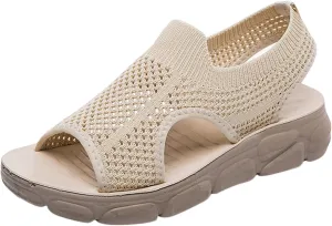 Womens Platform Wedge Sandals Dressy Summer Shoes Comfortable Ankle Strap Open Toe Boho Espadrille Slides for Casual Beach Walking Outdoor Activities Orthopedic Shoes for Women