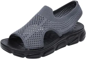 Womens Platform Wedge Sandals Dressy Summer Shoes Comfortable Ankle Strap Open Toe Boho Espadrille Slides for Casual Beach Walking Outdoor Activities Orthopedic Shoes for Women