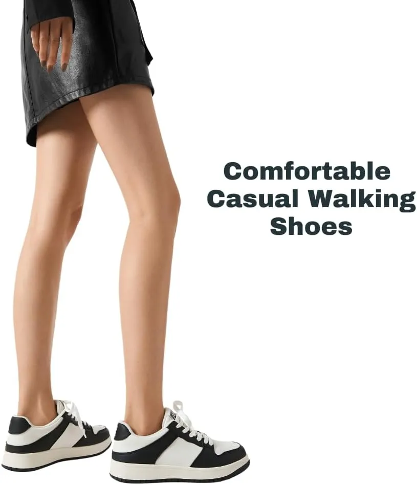 Womens Retro Sneakers, Comfortable Walking Shoes, Non-Slip Casual Tennis Shoes for Running Travel Work