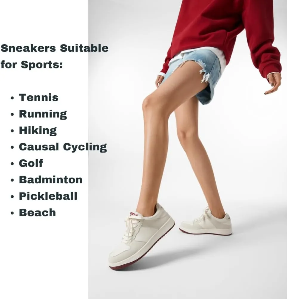 Womens Retro Sneakers, Comfortable Walking Shoes, Non-Slip Casual Tennis Shoes for Running Travel Work