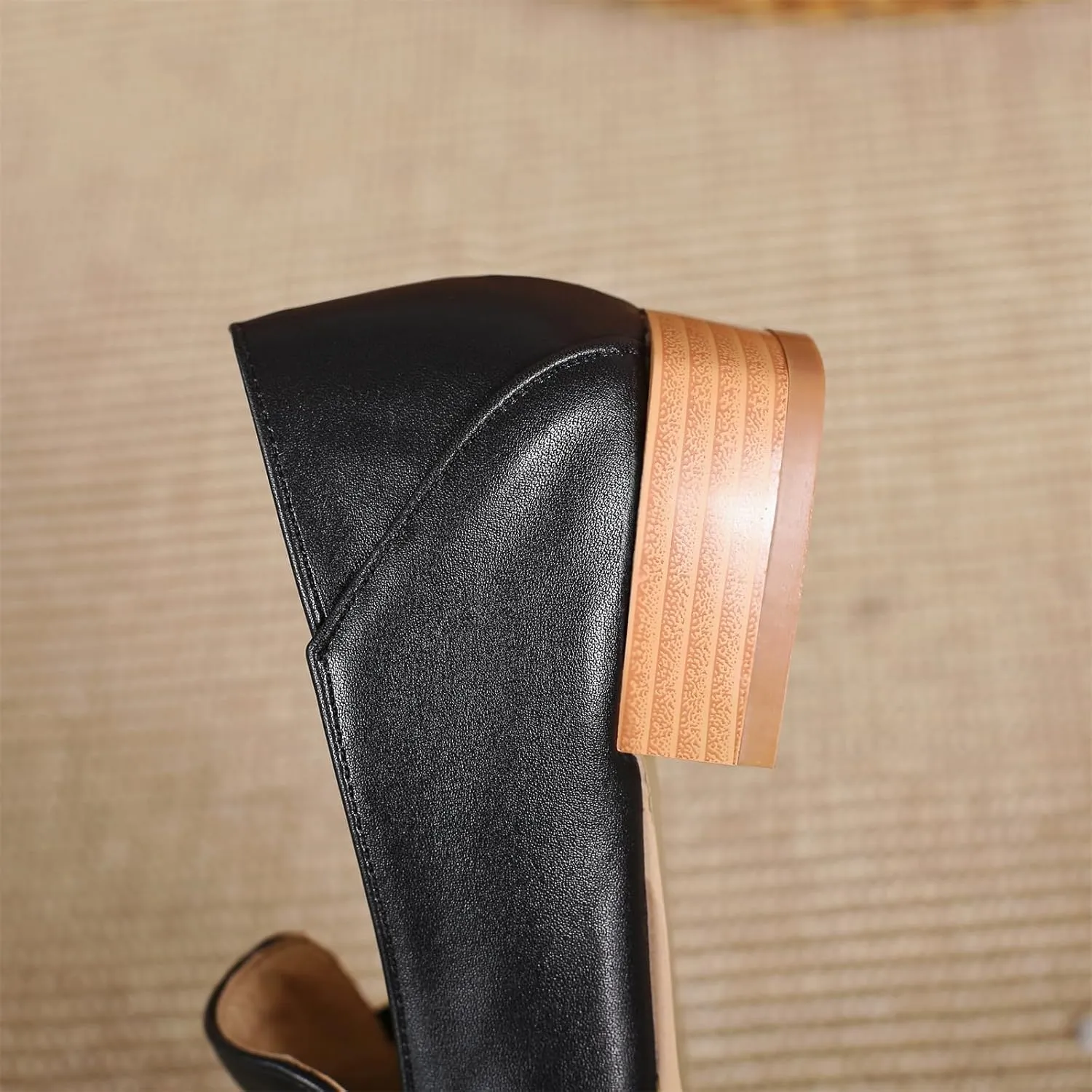 Women's Round Closed Toe Pump Loafers Pull-On Chunky Low Heel Metallic Classic Western Student Work Office Dress Casual Shoes Comfort Business Party Dating Shopping Daily Wear Pumps