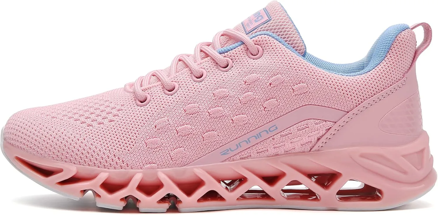 Women's Running Shoes Non Slip Athletic Tennis Walking Blade Type Sneakers