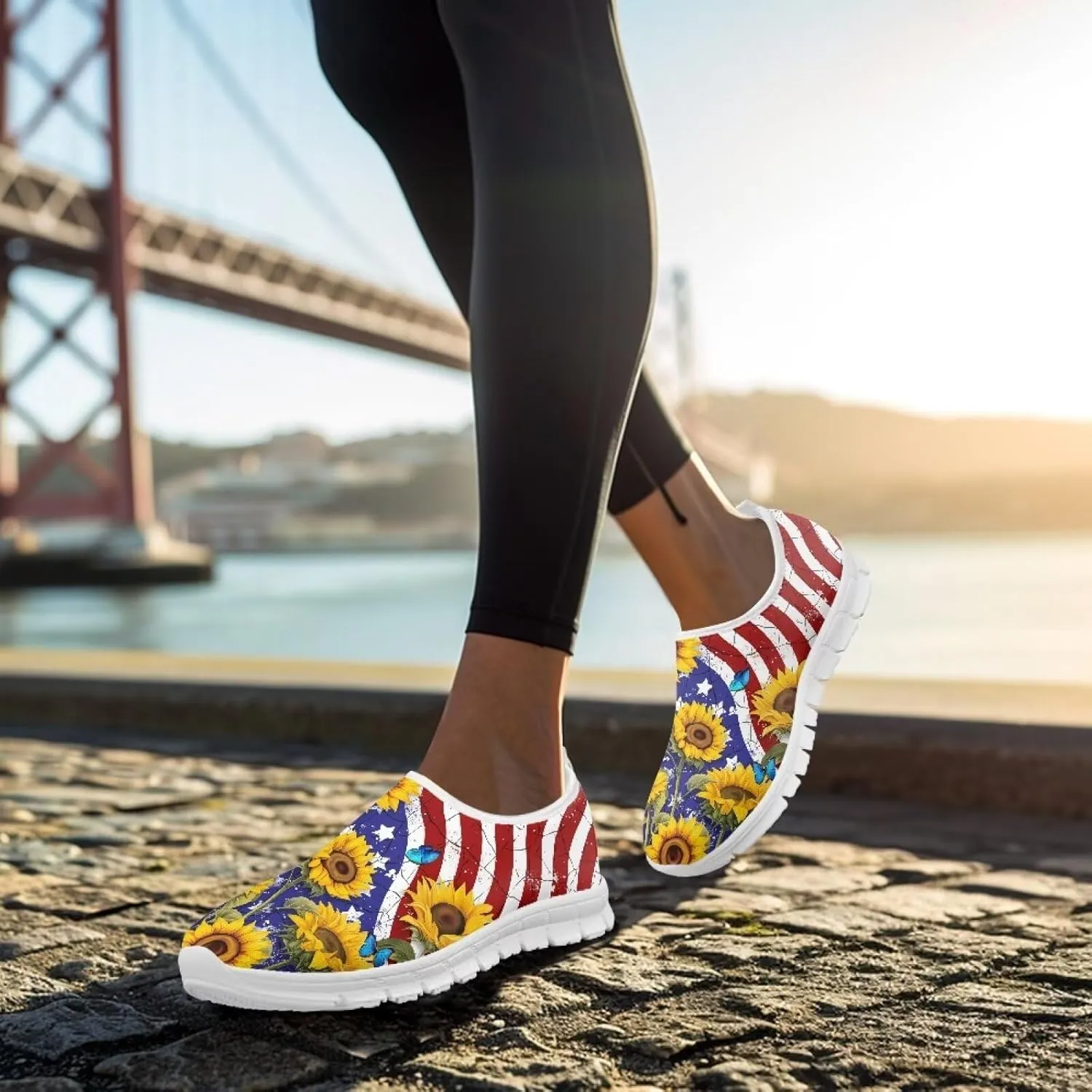 Women's Shoes Fashion Casual Cozy Slip-On Low Top Non-Slip Loafers Running Exercise Workout Tennis Sneaker for Women US 5.5-11.5