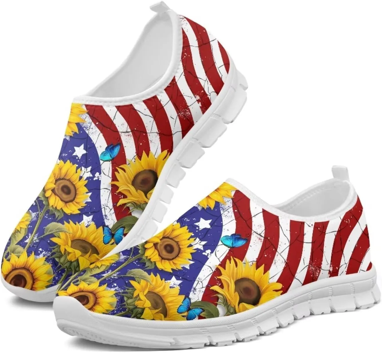Women's Shoes Fashion Casual Cozy Slip-On Low Top Non-Slip Loafers Running Exercise Workout Tennis Sneaker for Women US 5.5-11.5