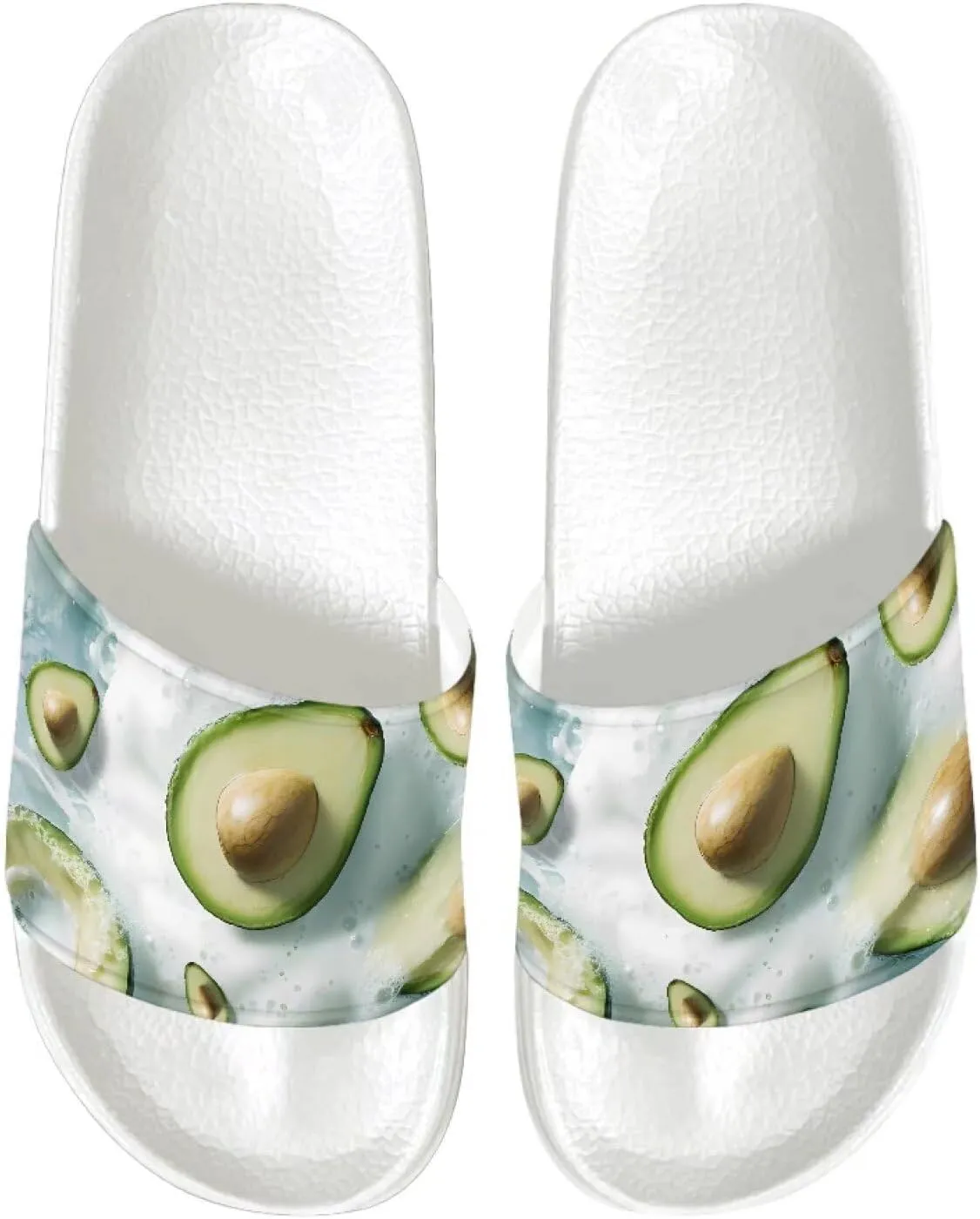 Women's Shower Shoes Fashion Non-Slip Bathroom Bedroom Sandals Slip On House Slides Lightweight Indoor Outdoor Sandals SizeUS 6-13.5