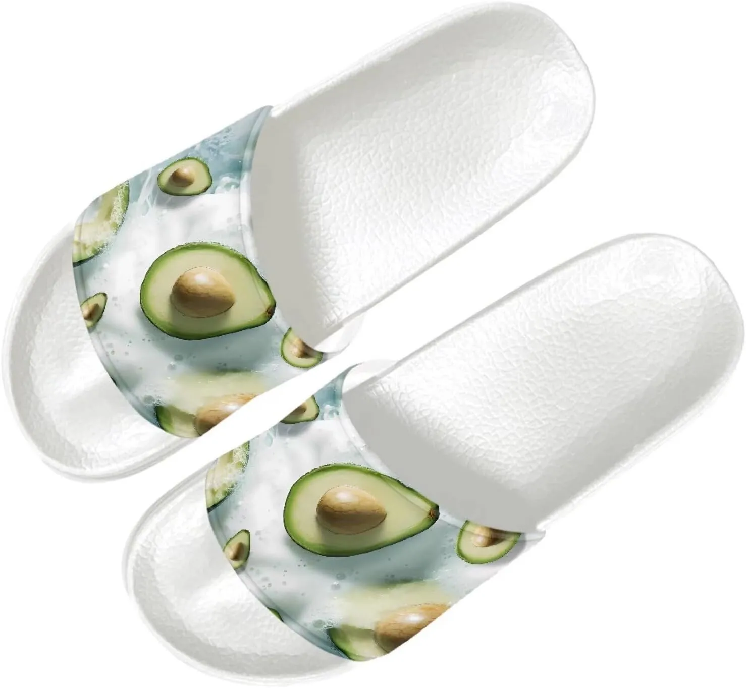 Women's Shower Shoes Fashion Non-Slip Bathroom Bedroom Sandals Slip On House Slides Lightweight Indoor Outdoor Sandals SizeUS 6-13.5