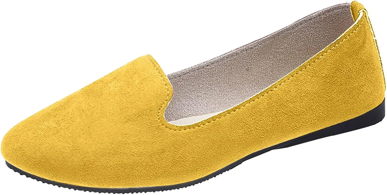 Women's Slip On Ballet Flat Round Toe for Women Dressy Comfortable Slip On Dress Business Casual Shoes for Women Dress Shoes Comfortable