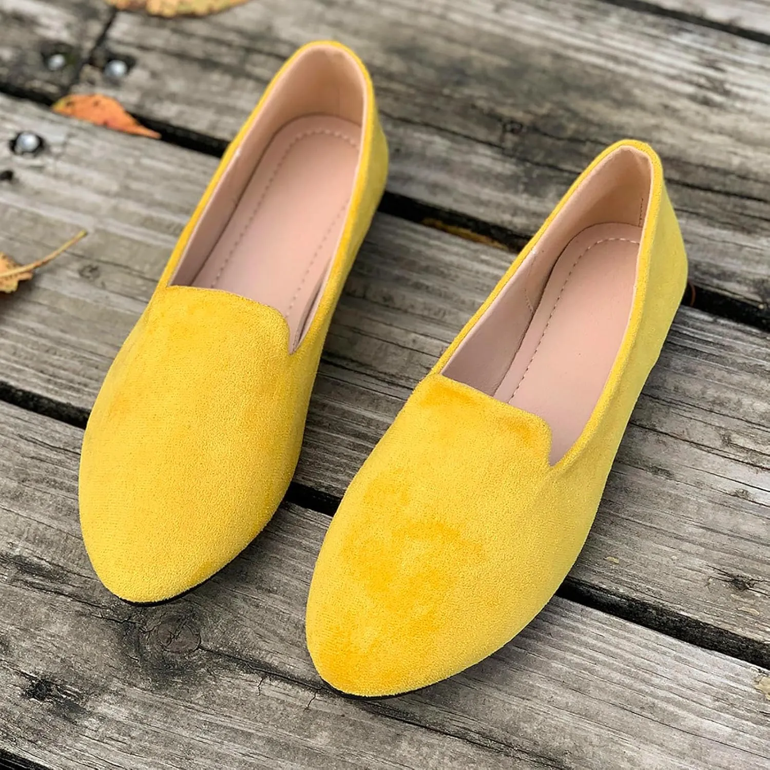 Women's Slip On Ballet Flat Round Toe for Women Dressy Comfortable Slip On Dress Business Casual Shoes for Women Dress Shoes Comfortable