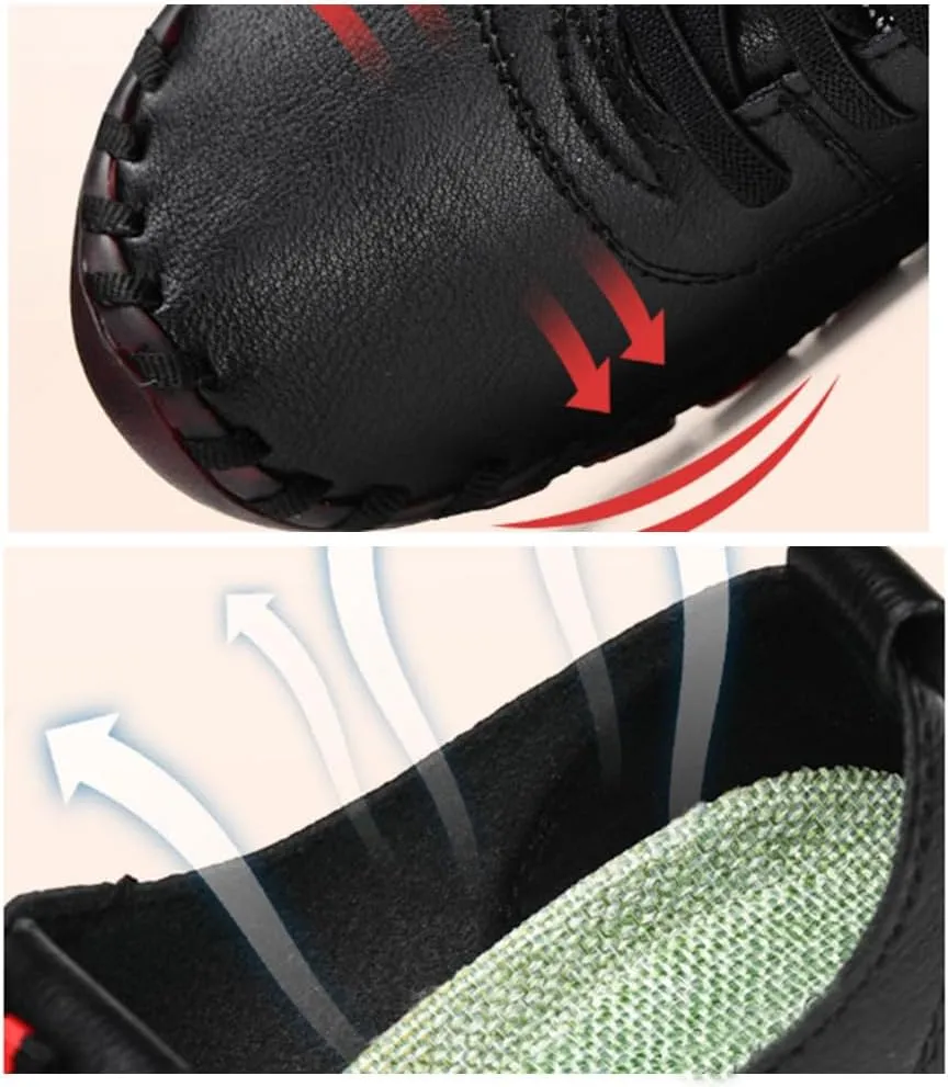 Women's Slip-On Flat Loafers Soft Bottom Breathable Hollow Lace-Up Mom Casual Walking Shoes Women's Ultra-Comfy Breathable Sneakers