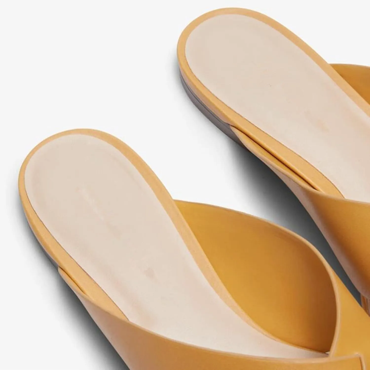 Women's Slip On Flat Mules Closed Pointed Toe Cut Out Comfortable Cross Strap Backless Loafer Shoes