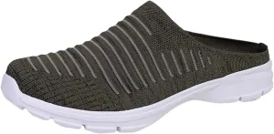 Women's Slip-On Orthopedic Arch Support Backless Mens Running Shoes Walking Casual Black Shoes Platform Sneakers Waterproof Tennis Shoe White Loafers