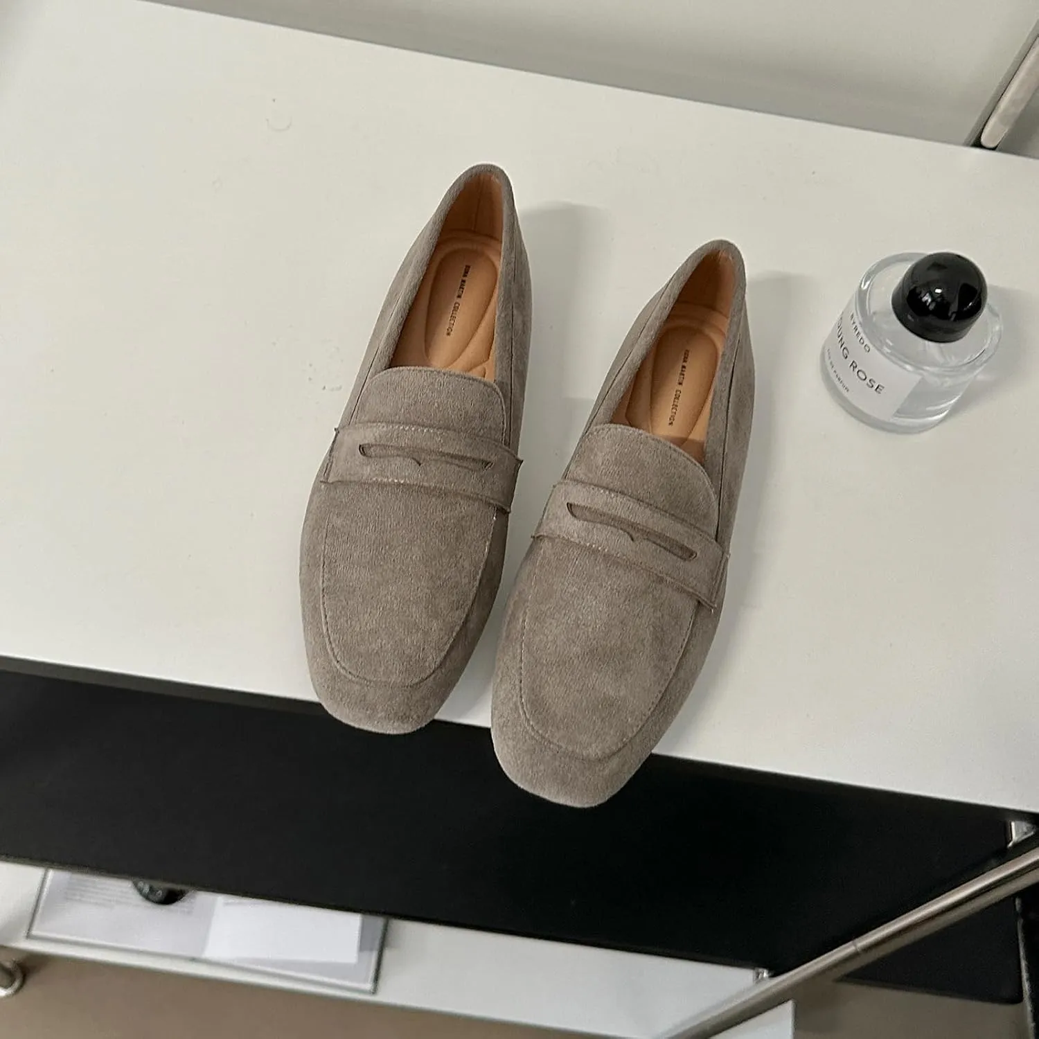 Women's Slip On Platform Loafers Lace-Up Round Toe Penny Loafers Non-Slip Comfort Casual Dressy School Shoes