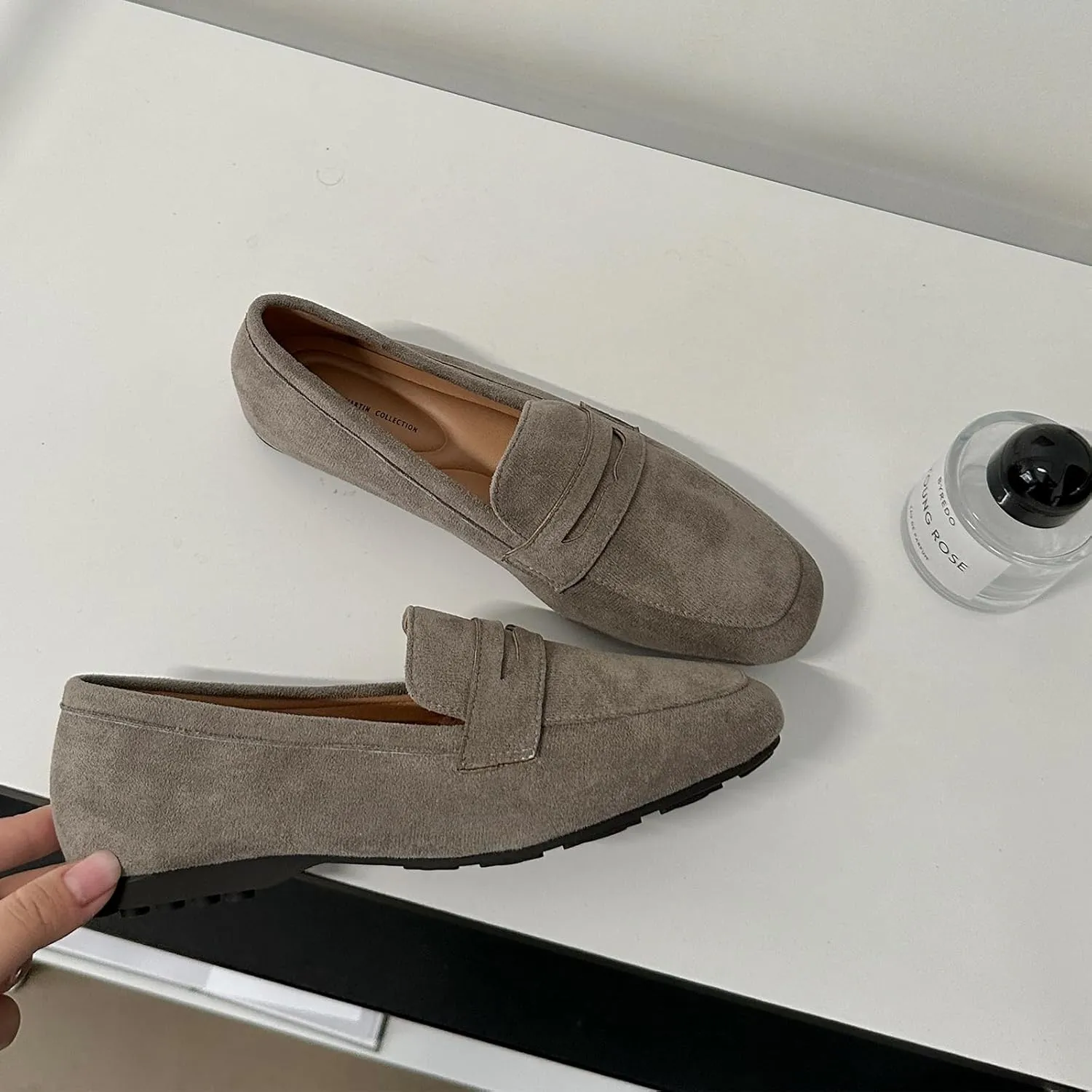 Women's Slip On Platform Loafers Lace-Up Round Toe Penny Loafers Non-Slip Comfort Casual Dressy School Shoes