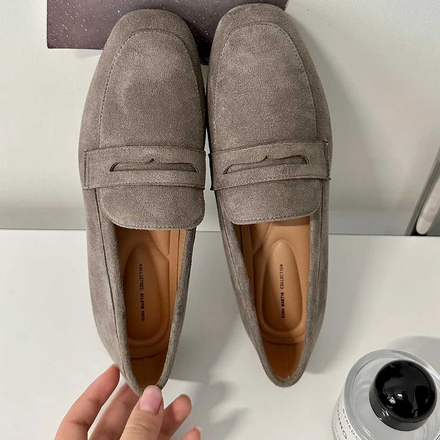 Women's Slip On Platform Loafers Lace-Up Round Toe Penny Loafers Non-Slip Comfort Casual Dressy School Shoes