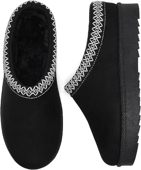 Women's Slippers Platform Mini Boots Anti-Slip Boot For Outdoor Short Ankle Boot Fur Fleece Lined Sneakers House slippers