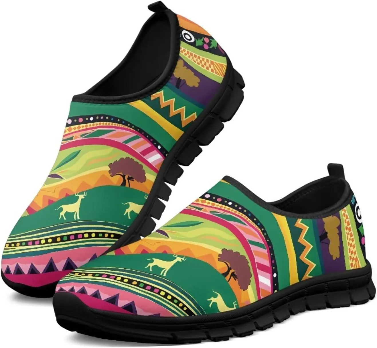 Women's Sneakers Casual Low Top Running Sneaker Flat Breathable Loafers Comfortable Slip On Holiday Shoes for Womens