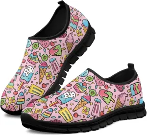 Women's Sneakers Casual Low Top Running Sneaker Flat Breathable Loafers Comfortable Slip On Holiday Shoes for Womens