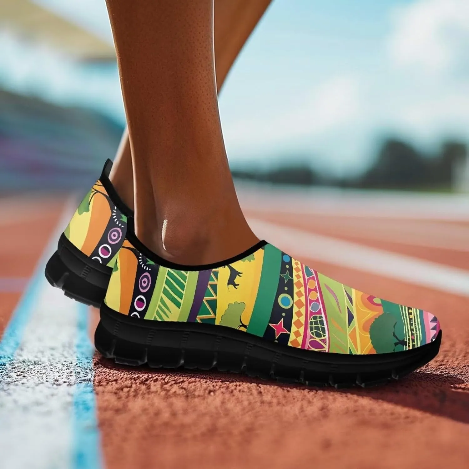 Women's Sneakers Casual Low Top Running Sneaker Flat Breathable Loafers Comfortable Slip On Holiday Shoes for Womens