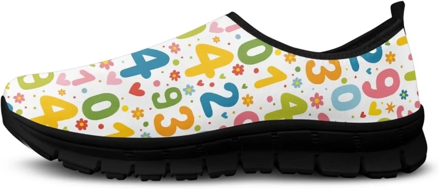 Women's Sneakers Casual Low Top Running Sneaker Flat Breathable Loafers Comfortable Slip On Holiday Shoes for Womens