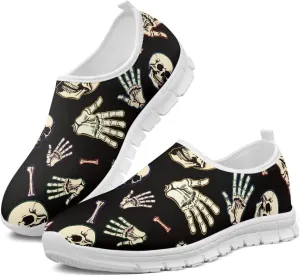 Women's Sneakers Casual Low Top Running Sneaker Flat Loafers Breathable Comfortable Slip On Holiday Shoes for Womens