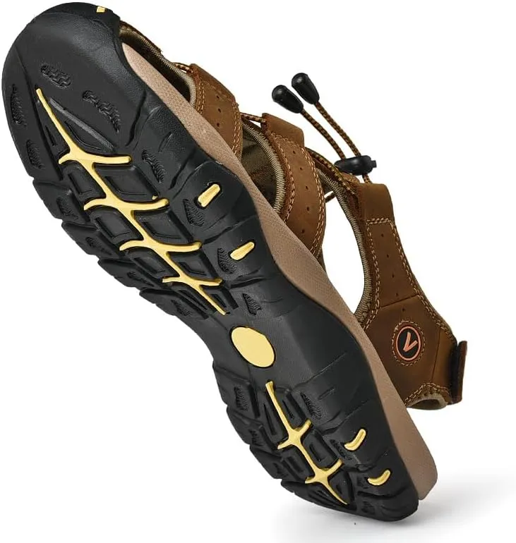 Women's Sport Hiking Sandals Closed Toe Durable Comfortable Outdoor Adventure Sandals with Arch Support Casual Athletic Walking Barefoot Wide Sandal Beach Shoes