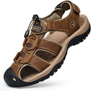 Women's Sport Hiking Sandals Closed Toe Durable Comfortable Outdoor Adventure Sandals with Arch Support Casual Athletic Walking Barefoot Wide Sandal Beach Shoes
