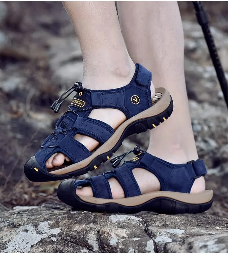 Women's Sport Hiking Sandals Closed Toe Durable Comfortable Outdoor Adventure Sandals with Arch Support Casual Athletic Walking Barefoot Wide Sandal Beach Shoes