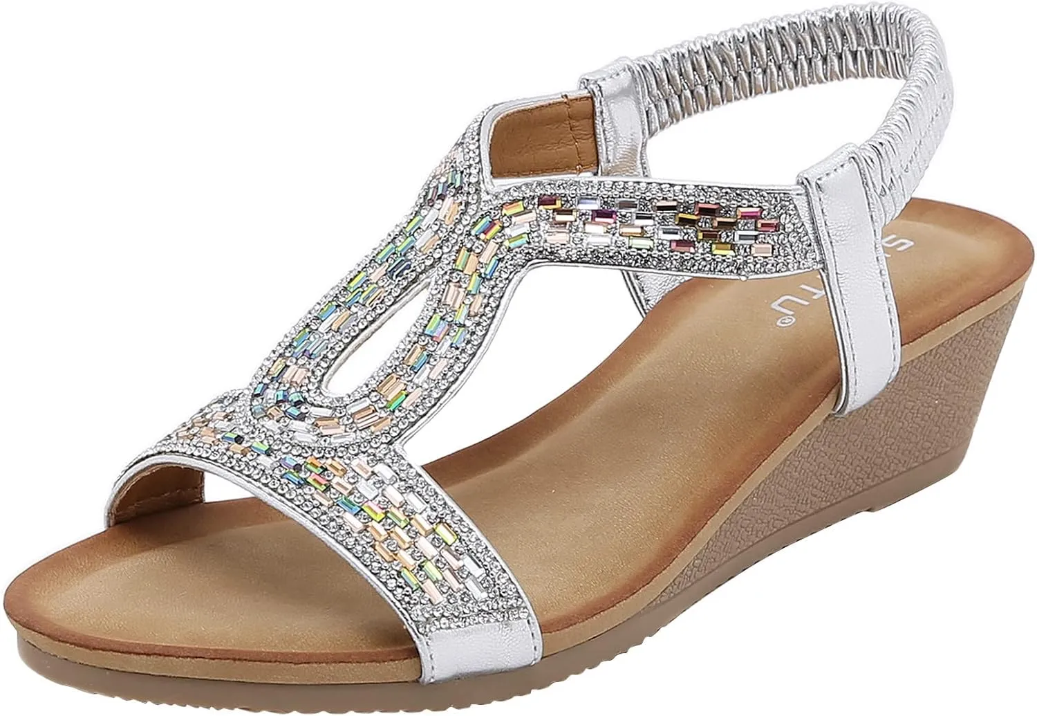 Women's Summer Sandals Beach Bohemian Beaded Ankle Walking Strap Casual Flip Flops Ladies Sexy Flats Comfortable Shoes