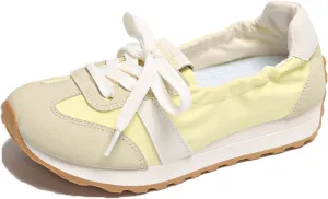 Women's Tennis Platform Sneakers,Comfortable Slip-On Walking Sneakers Shoes,Low-Top Casual Fashion Sneakers