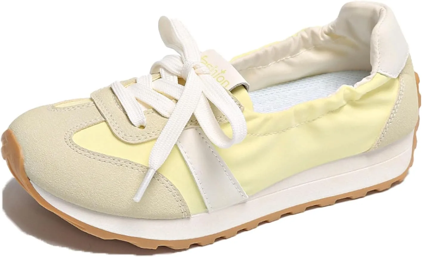 Women's Tennis Platform Sneakers,Comfortable Slip-On Walking Sneakers Shoes,Low-Top Casual Fashion Sneakers