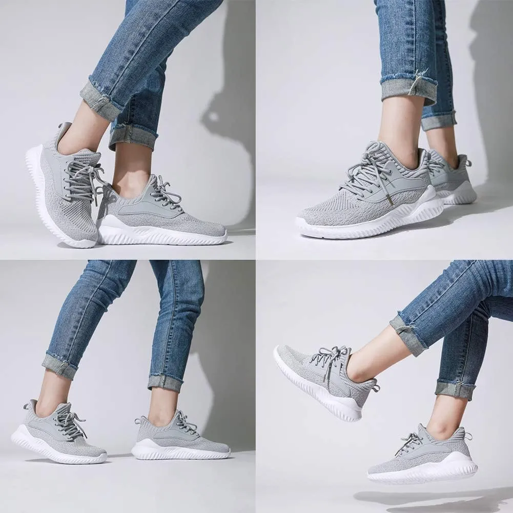 Womens Walking Shoes - Slip On Tennis Running Shoes Memory Foam Lightweight Work Sneakers for Indoor Outdoor Gym