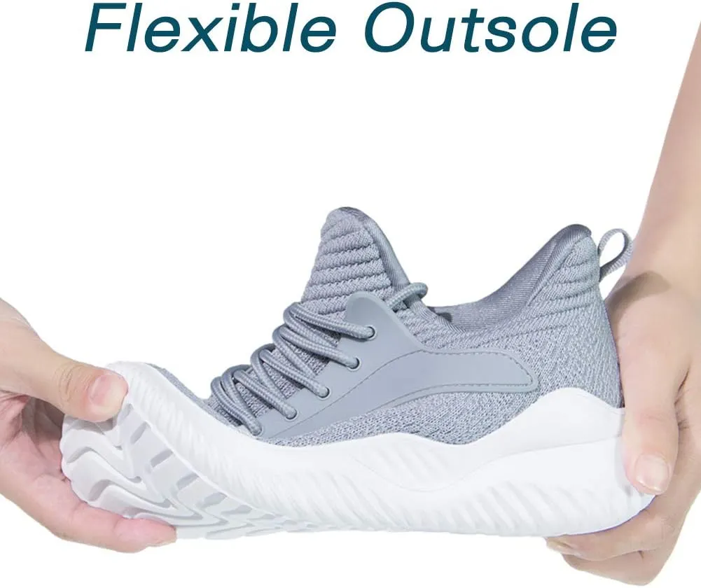Womens Walking Shoes - Slip On Tennis Running Shoes Memory Foam Lightweight Work Sneakers for Indoor Outdoor Gym