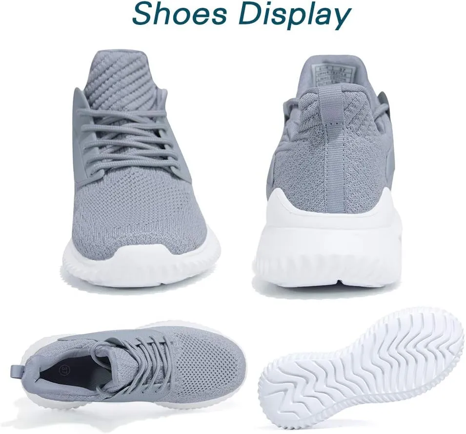 Womens Walking Shoes - Slip On Tennis Running Shoes Memory Foam Lightweight Work Sneakers for Indoor Outdoor Gym