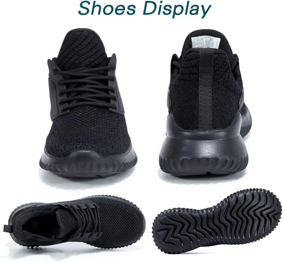 Womens Walking Shoes - Slip On Tennis Running Shoes Memory Foam Lightweight Work Sneakers for Indoor Outdoor Gym