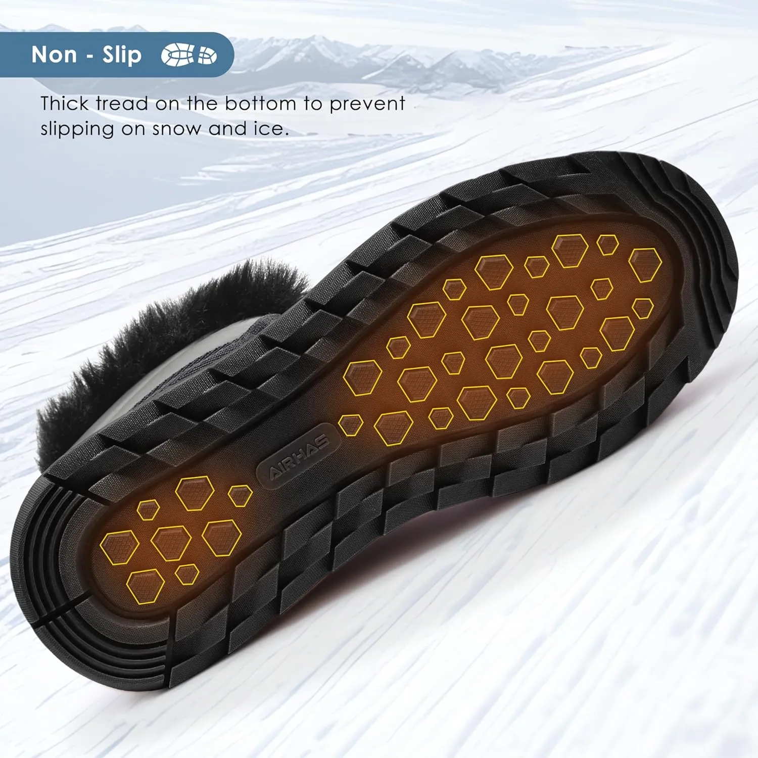 Women's Warm Snow Boots Cold Weather Winter Boots Fur Lined Comfortable Lightweight