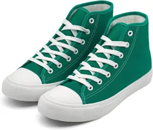 Womens Winter Snow Boots High Top Warm Canvas with Fur Lined Ankle Winter Sneakers