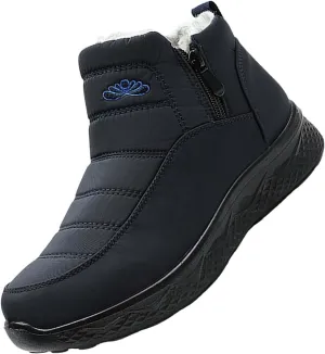 Womens Winter Snow Boots Women Ankle Booties Warm Fu𝐫 Lined 𝐖aterproof Insulated Slip On Outdoor Shoes