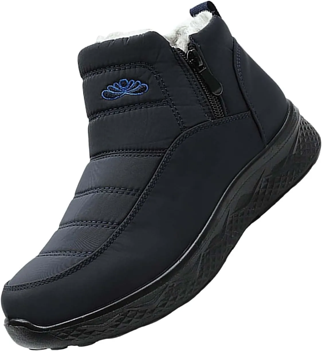 Womens Winter Snow Boots Women Ankle Booties Warm Fu𝐫 Lined 𝐖aterproof Insulated Slip On Outdoor Shoes